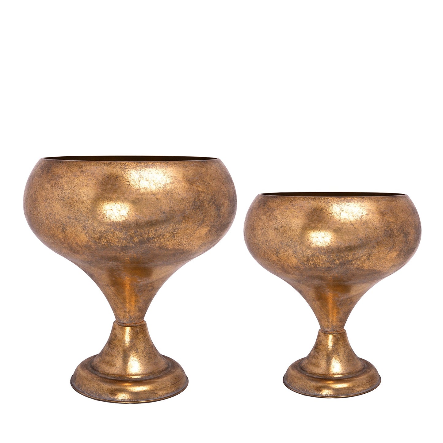 Veylon Iron Metal Pot Set (Set of 2)