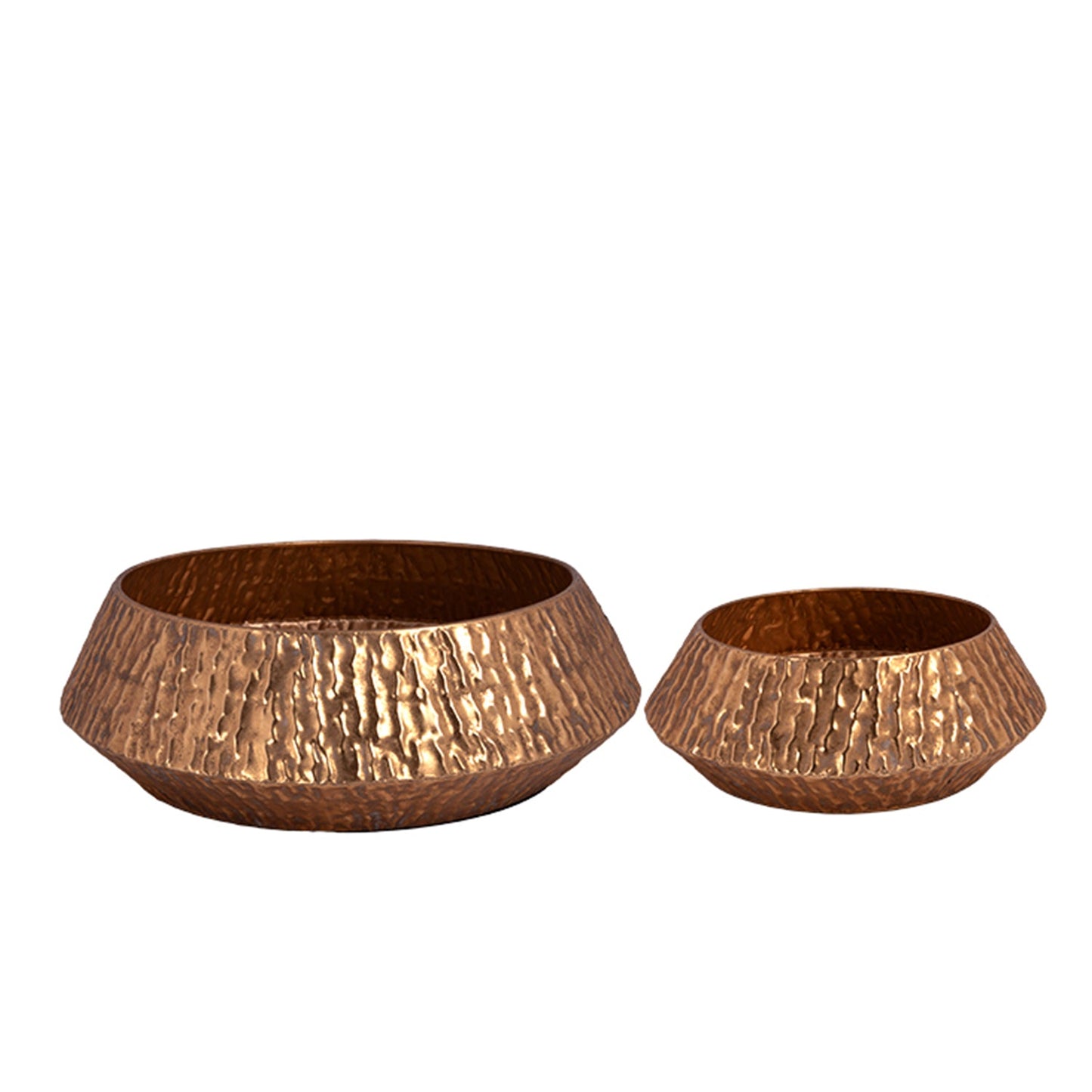 Solis Gold Metal Planter Set (Set of 2)