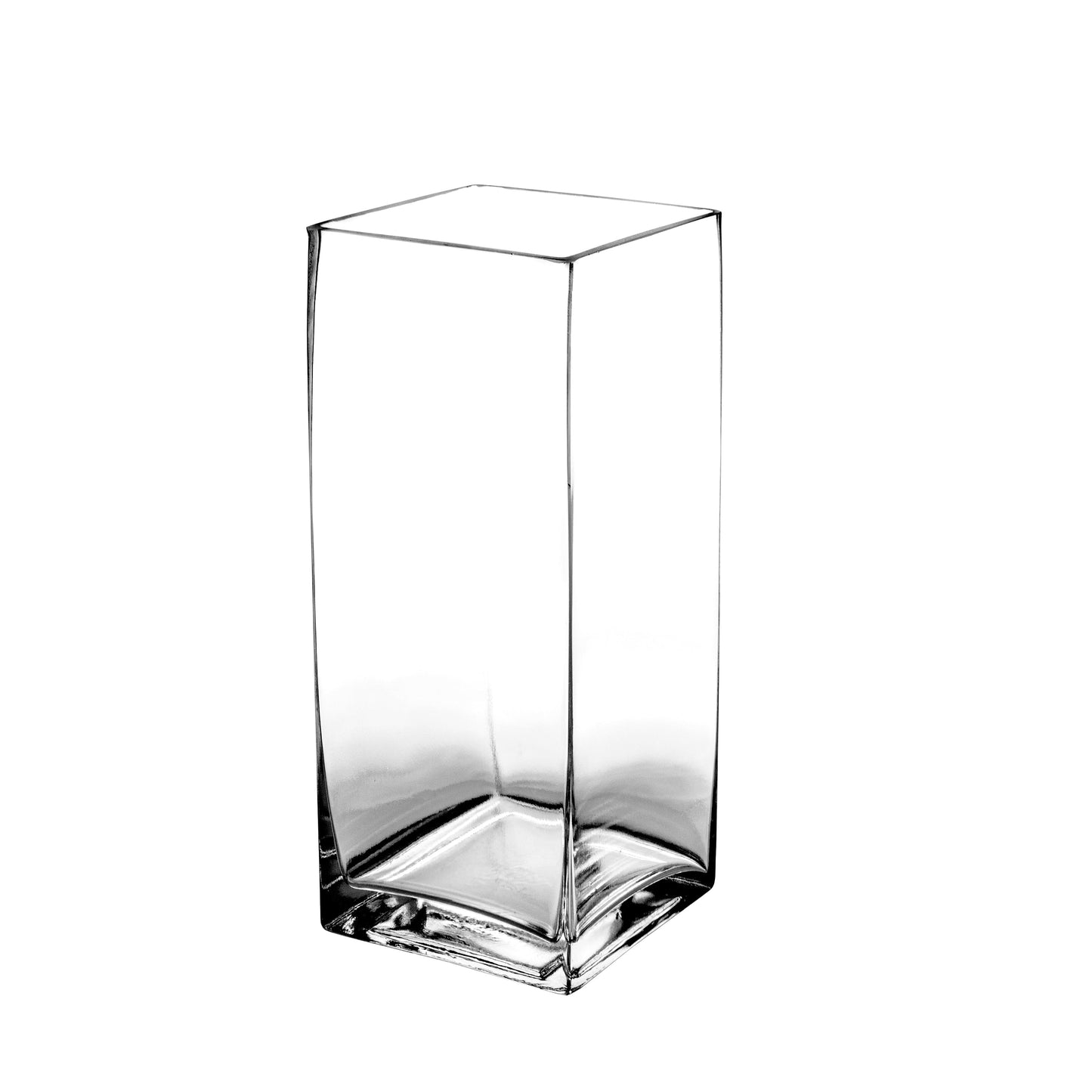 5x5x12 Square Clear Glass Vase-Urban Trends Collection-4x4x12-Urban Trends Collection