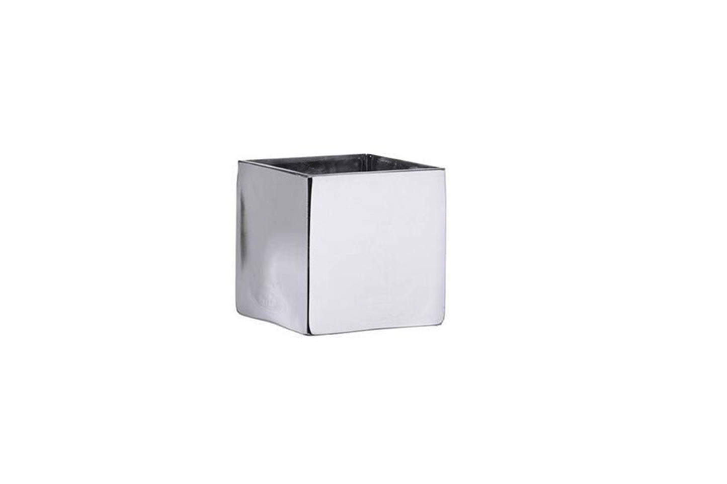 Square Clear Glass-Urban Trends Collection-Silver-5x5-Urban Trends Collection