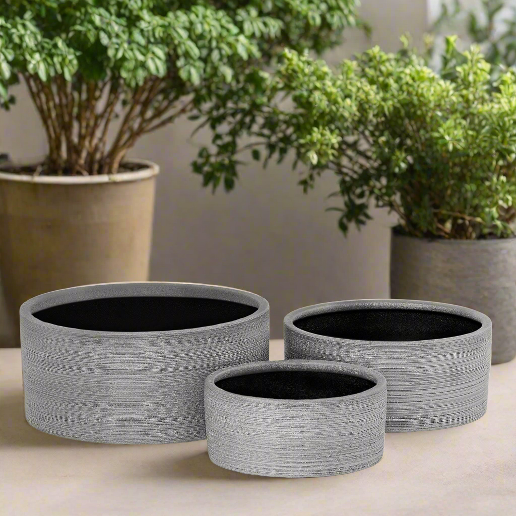 Serena Ceramic Round Pot (Set of 3)
