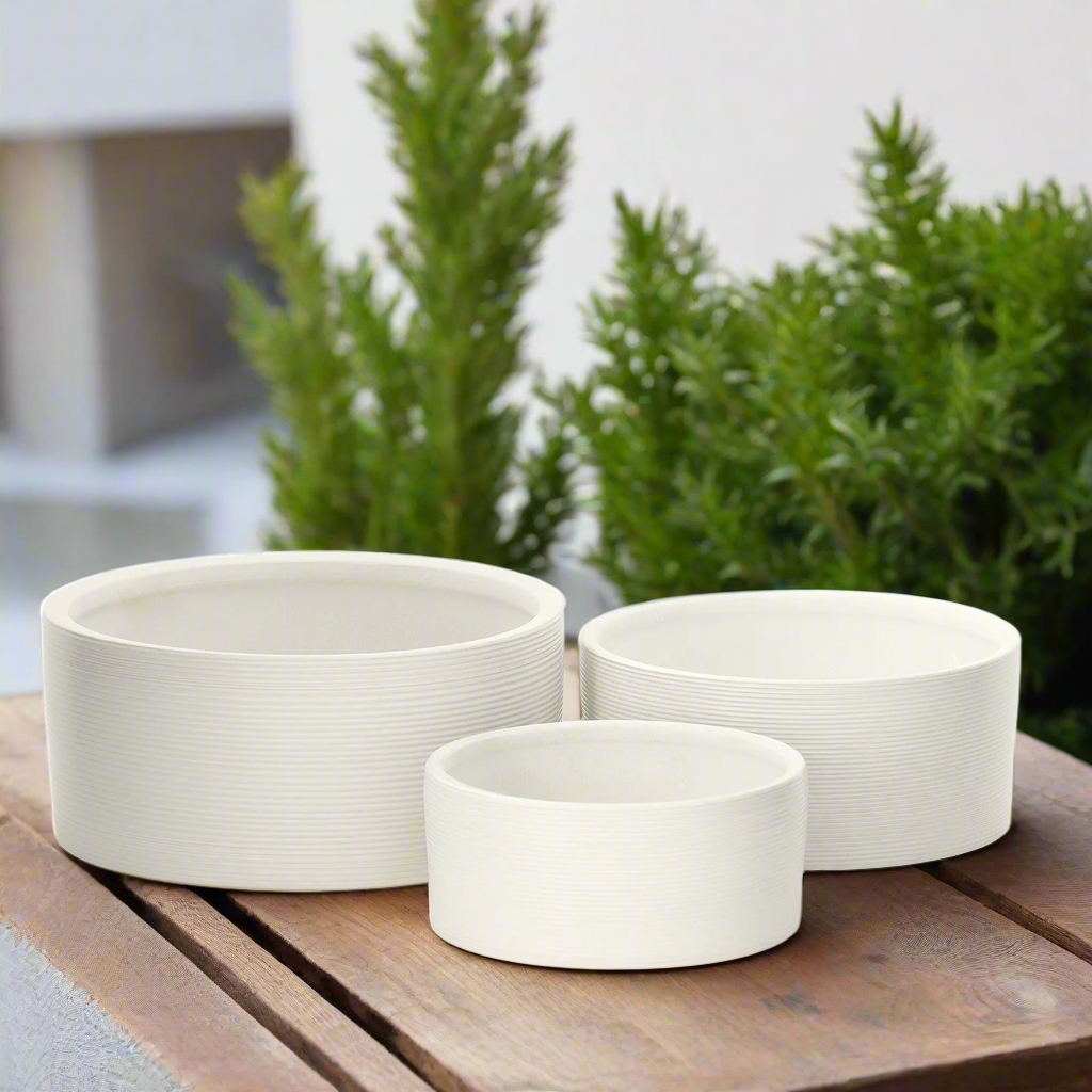 Serena Ceramic Round Pot (Set of 3)