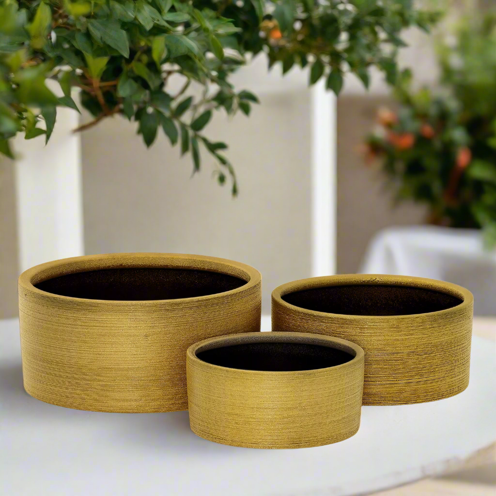 Serena Ceramic Round Pot (Set of 3)