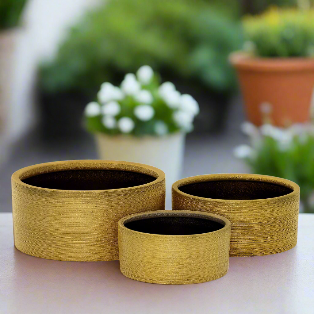 Serena Ceramic Round Pot (Set of 3)