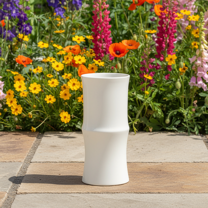 Virelia Ceramic Bamboo-Inspired Vase