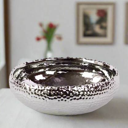 Veylin Dimpled Ceramic Round Pot