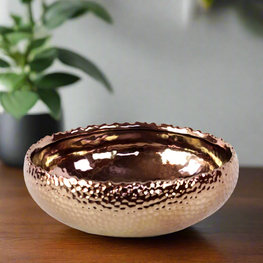 Veylin Dimpled Ceramic Round Pot