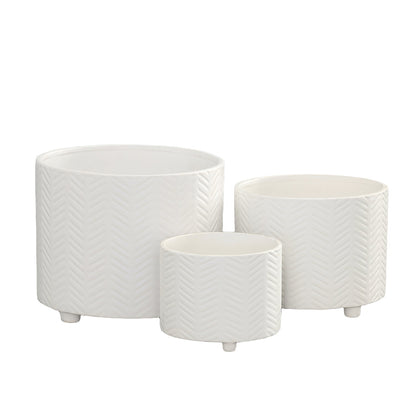 Caelum Ceramic Planter Set (Set of 3)