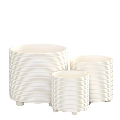 Ribora Quadpod Ceramic Planter Set (Set of 3)