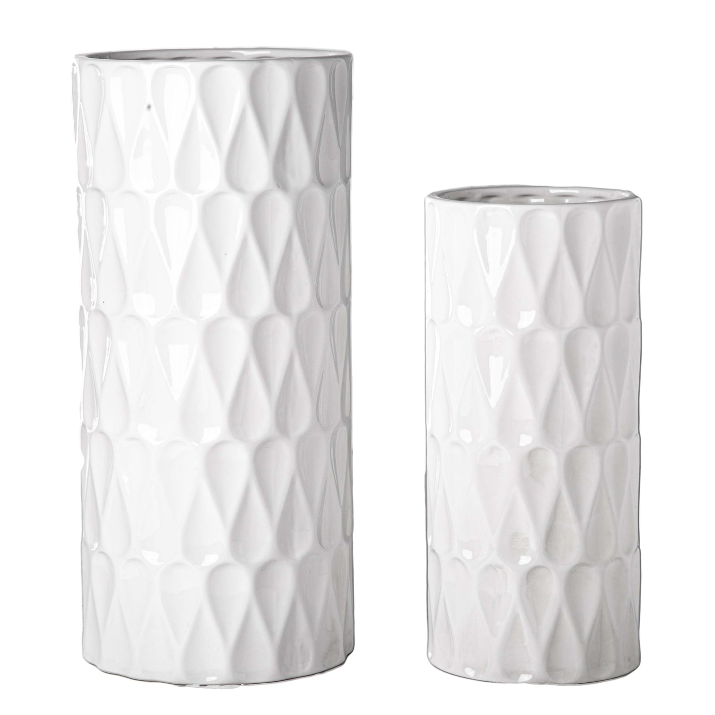 Preston Ceramic Tall Planter & Vase Sets (Set of 2)