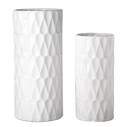 Preston Ceramic Tall Planter & Vase Sets (Set of 2)
