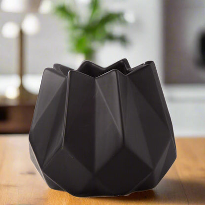 Isari Sloped Geometric Ceramic Planter