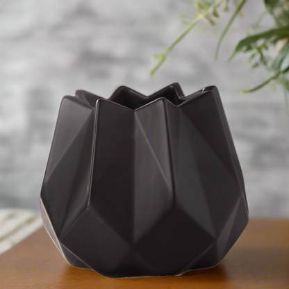 Isari Sloped Geometric Ceramic Planter