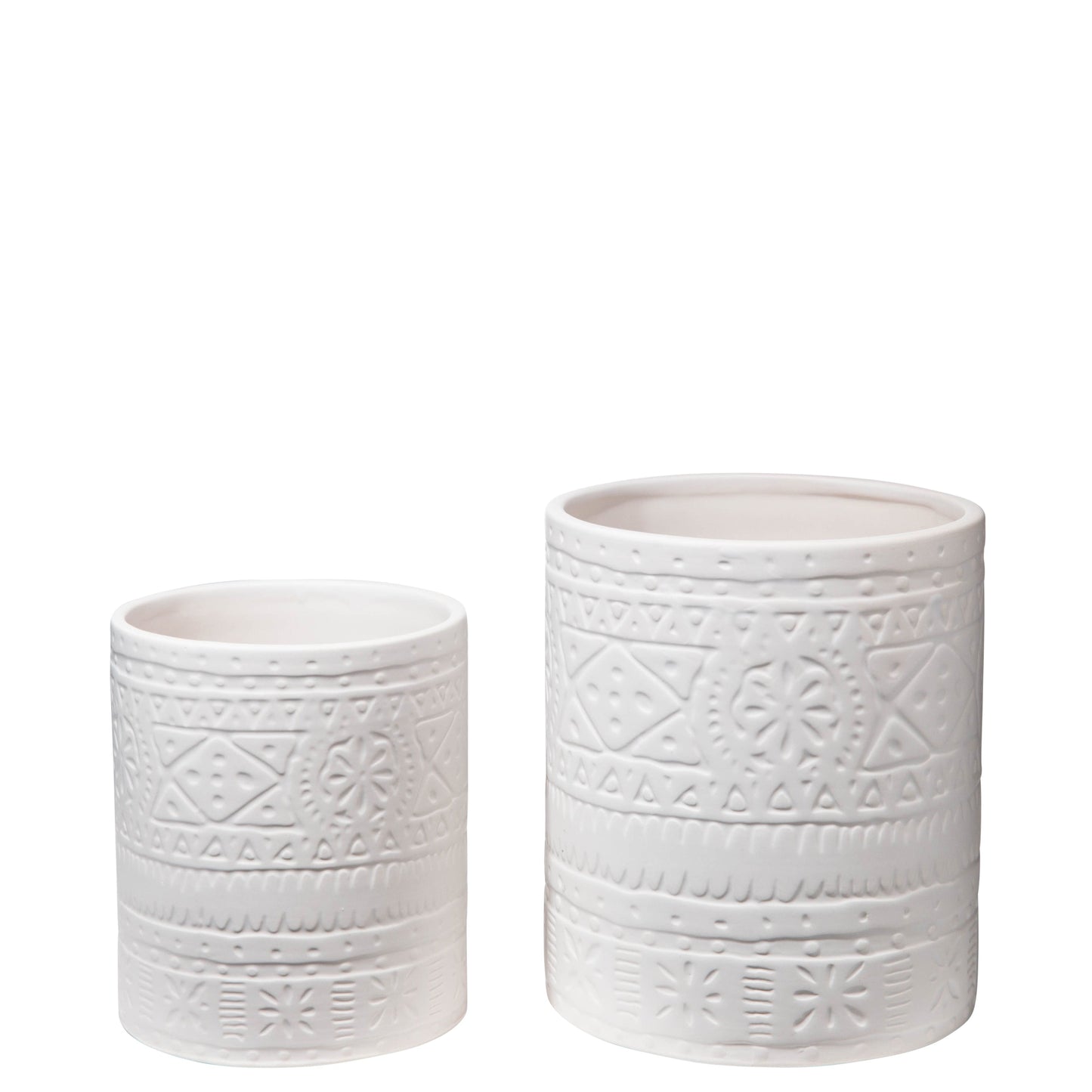 Zayora Tribal Ceramic Jar Set (Set of 2)