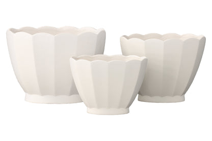Gavina Sculpted Ceramic Planters (Set of 3)