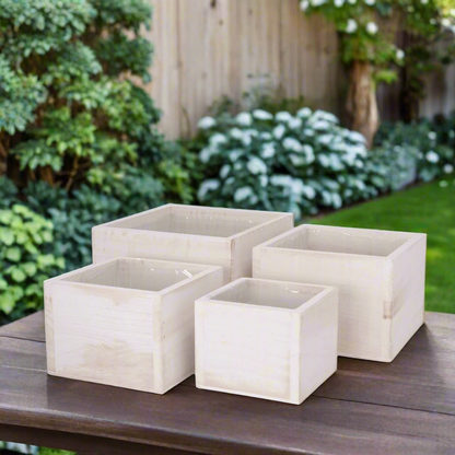 Oryden Wooden Planter Set (Set of 4)