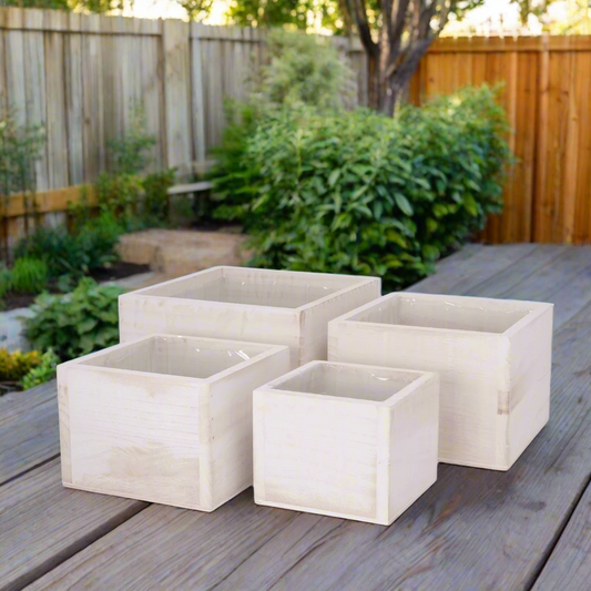 Oryden Wooden Planter Set (Set of 4)