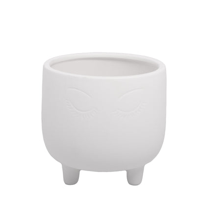 Zelda Ceramic Footed Round Pot