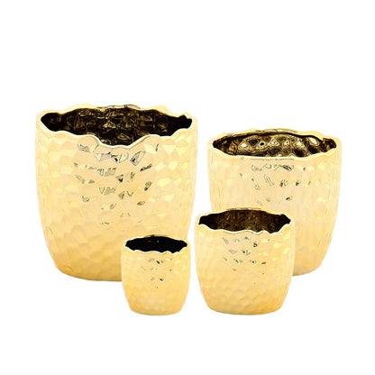 Portina Ceramic Round Planter Set (Set of 4)