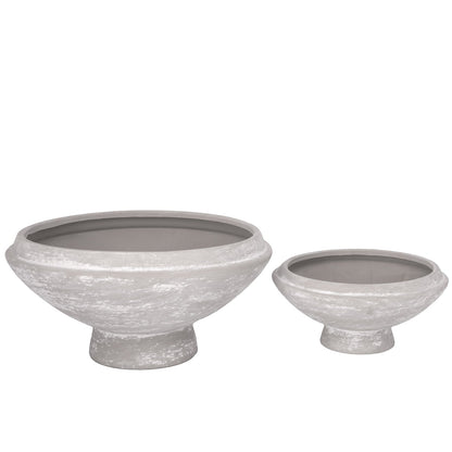 Ceyvon Terracotta Round Planter Set (Set of 2)