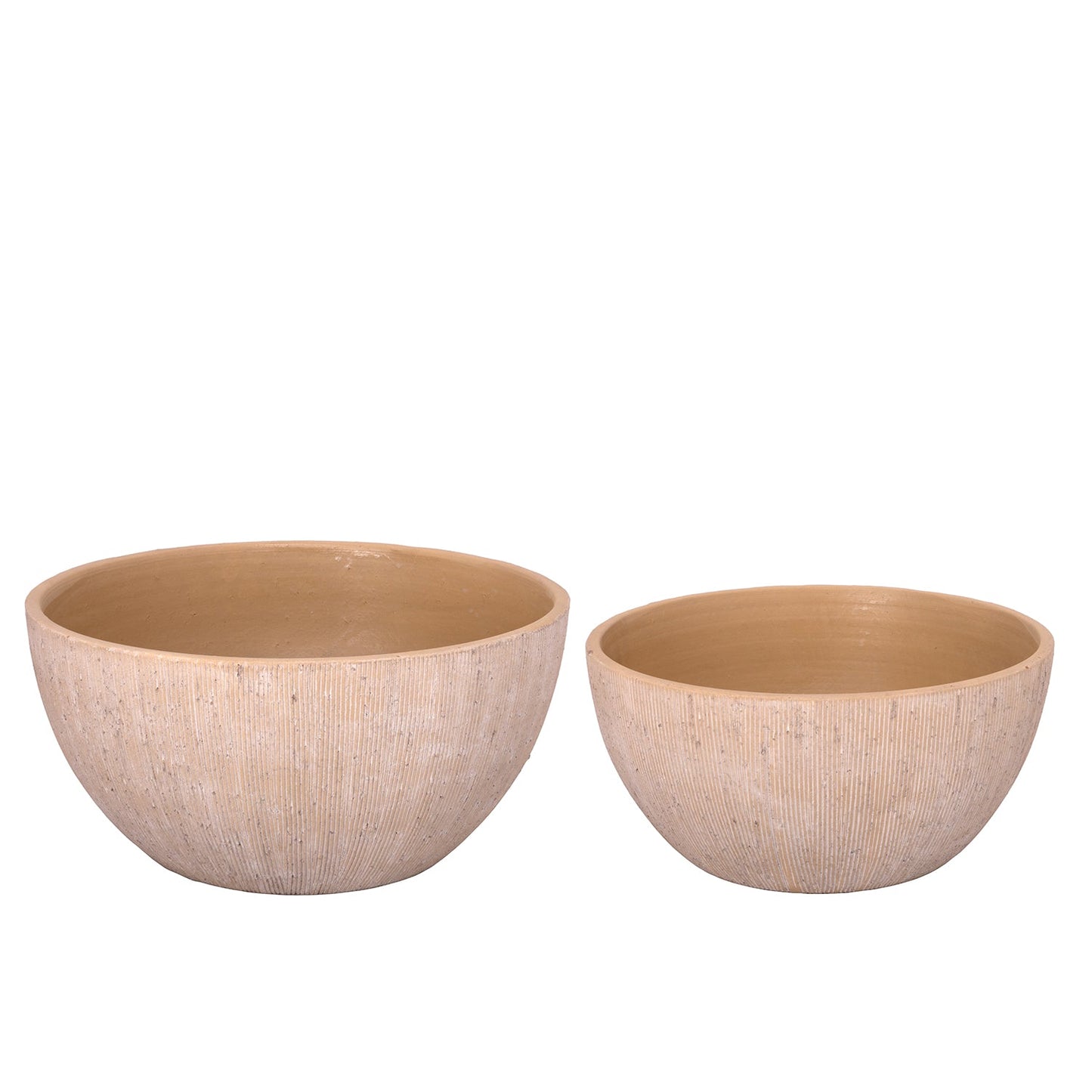 Calvera Dark Khaki Terracotta Pot Set (Set of 2)