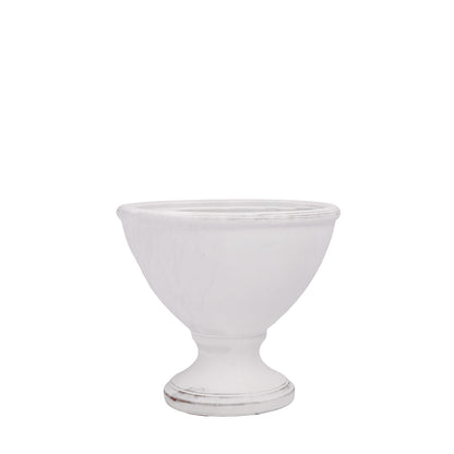 Solura White Terracotta Urn Planter