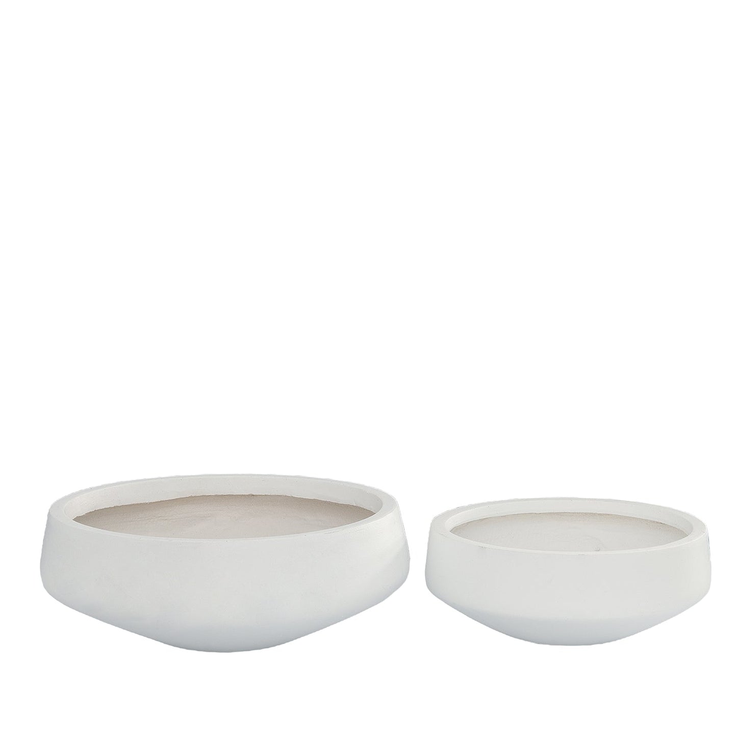 Brivara Smooth Bowl Planter Set (Set of 2)