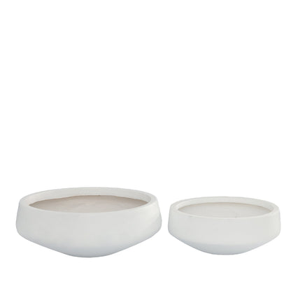 Brivara Smooth Bowl Planter Set (Set of 2)