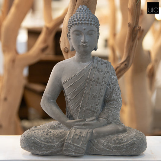 Amadee Cement Meditating Buddha Figurine