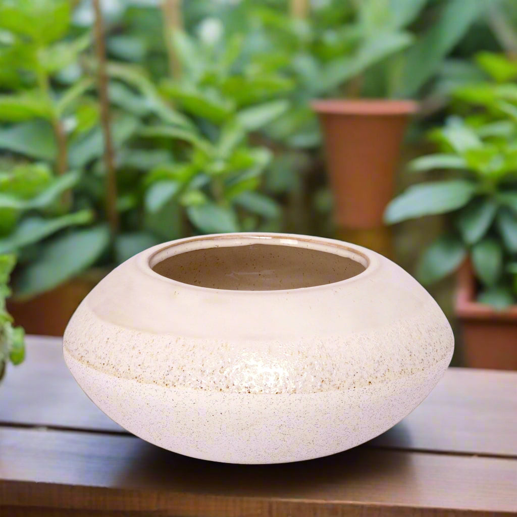 Monica Ceramic Oval Planter
