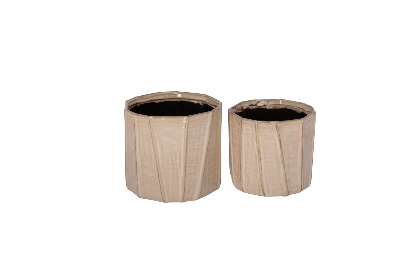 Stoneware Pot Set of Two