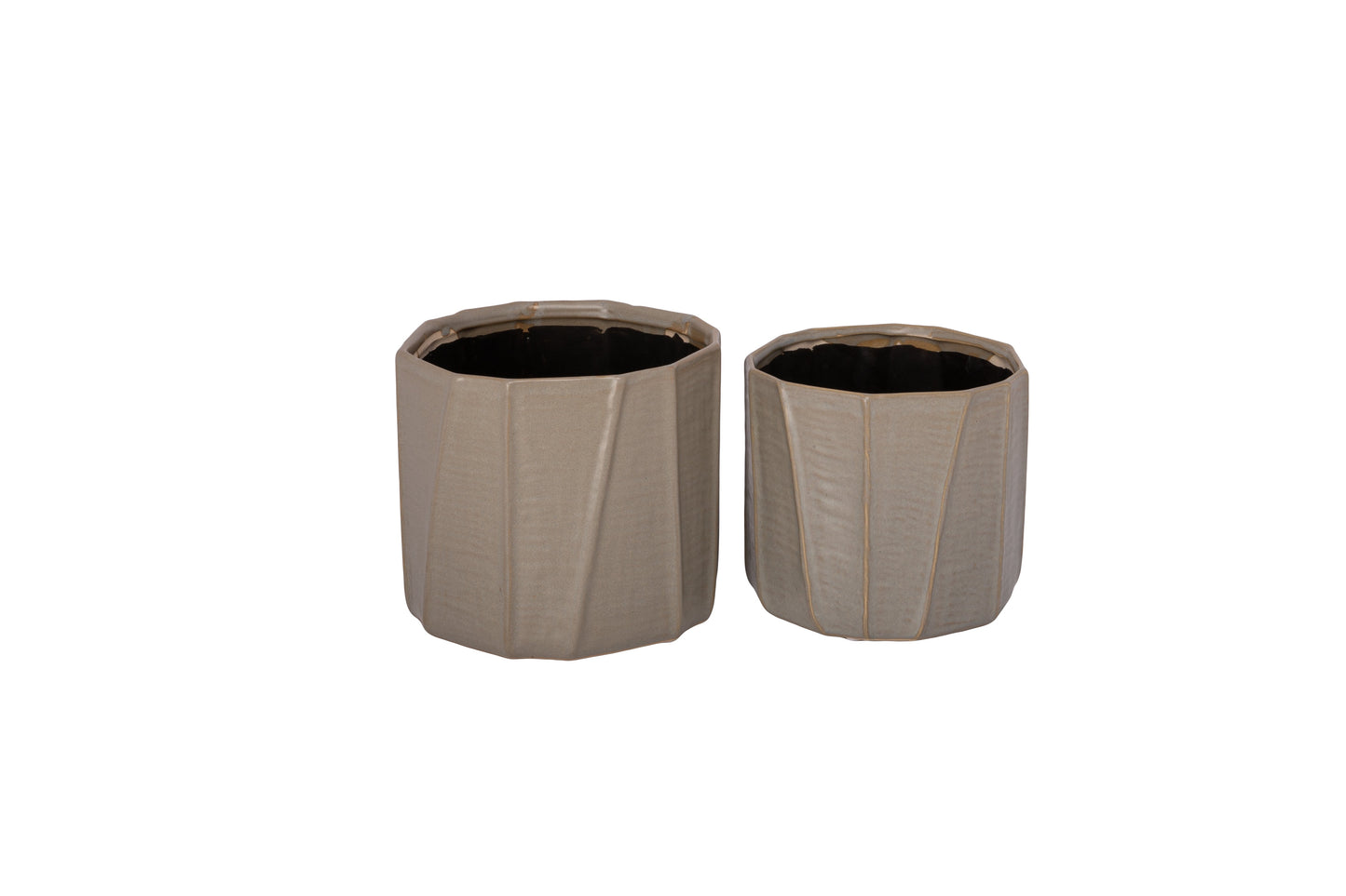 Stoneware Pot Set of Two