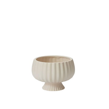 Pavin Off-White Matte Compote Planters