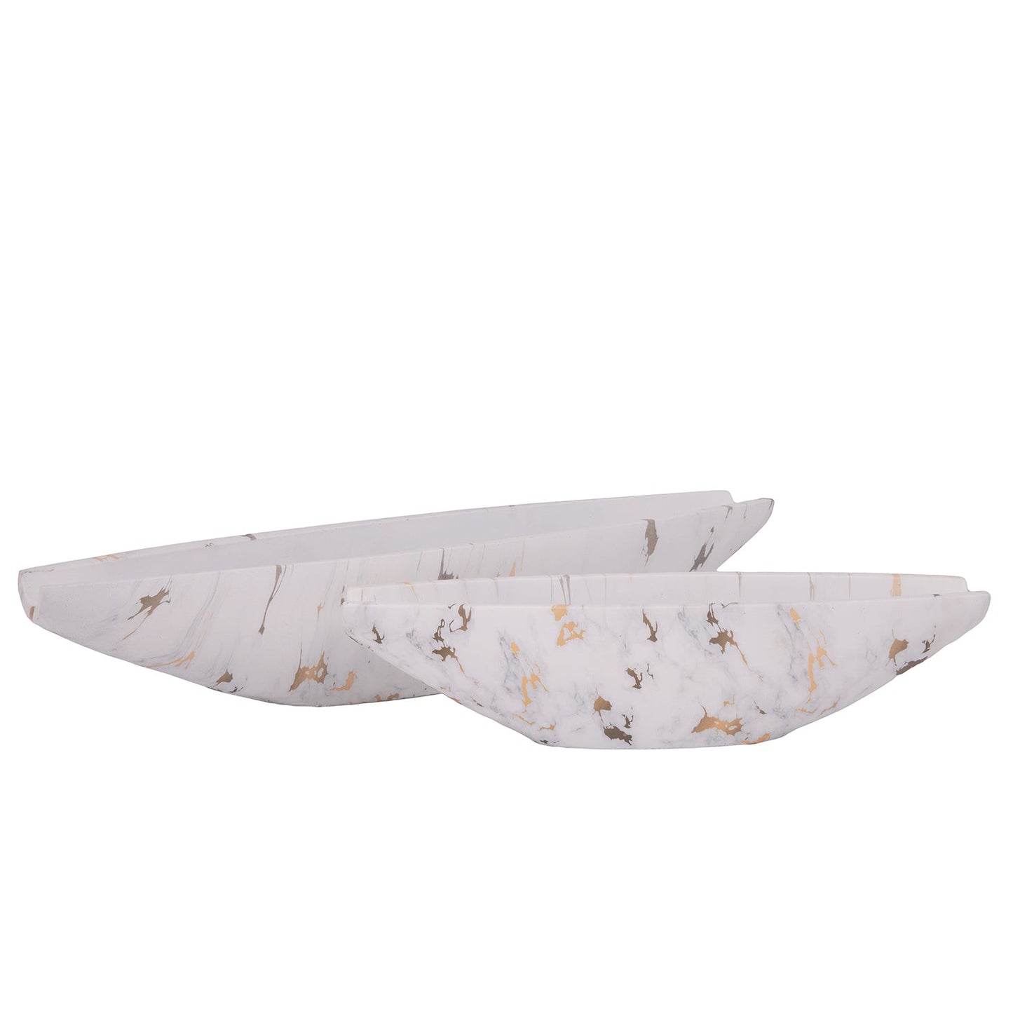 Darian Tapered Oval Cement Planter Set (Set of 2)
