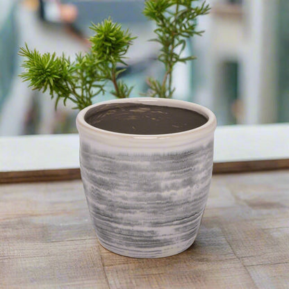 Tansy Ceramic Decor Round Planter