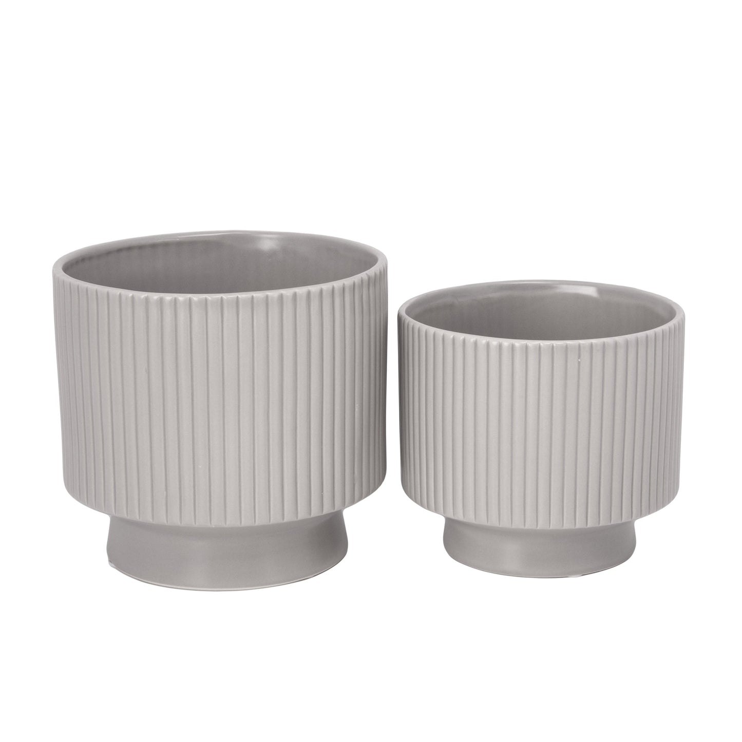 Pax Ceramic Planter with Stand Set (Set of 2)