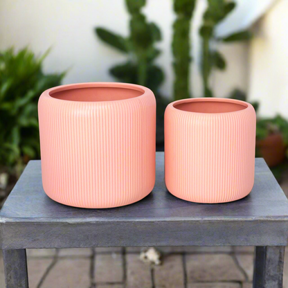 Ceyvon Matte Ceramic Planter Set (Set of 2)