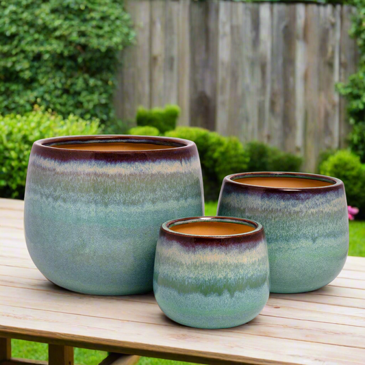 Maribel Ceramic Planter Set – Multicolor (Set of 3)