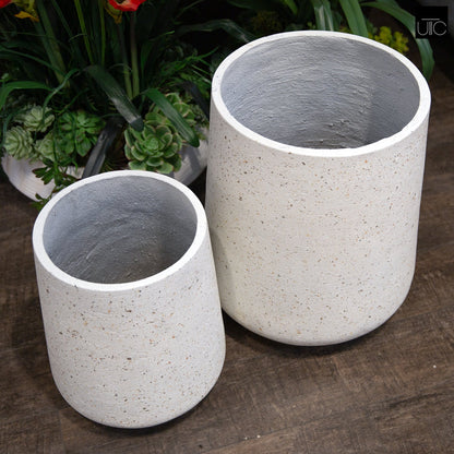 Serelisse Cement Flower Pot (Set of 2)