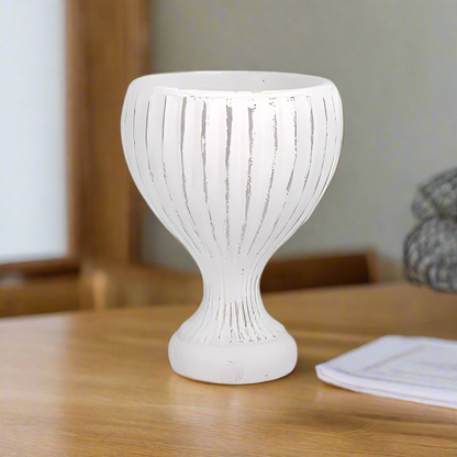 Riven Roman Cement Urn