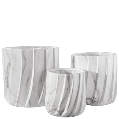 Thalia Ceramic Round Planter Set (Set of 3)