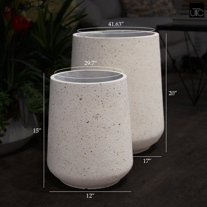 Serelisse Cement Flower Pot (Set of 2)
