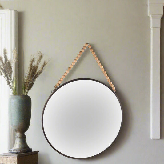 Quenby Beaded Wall Mirror