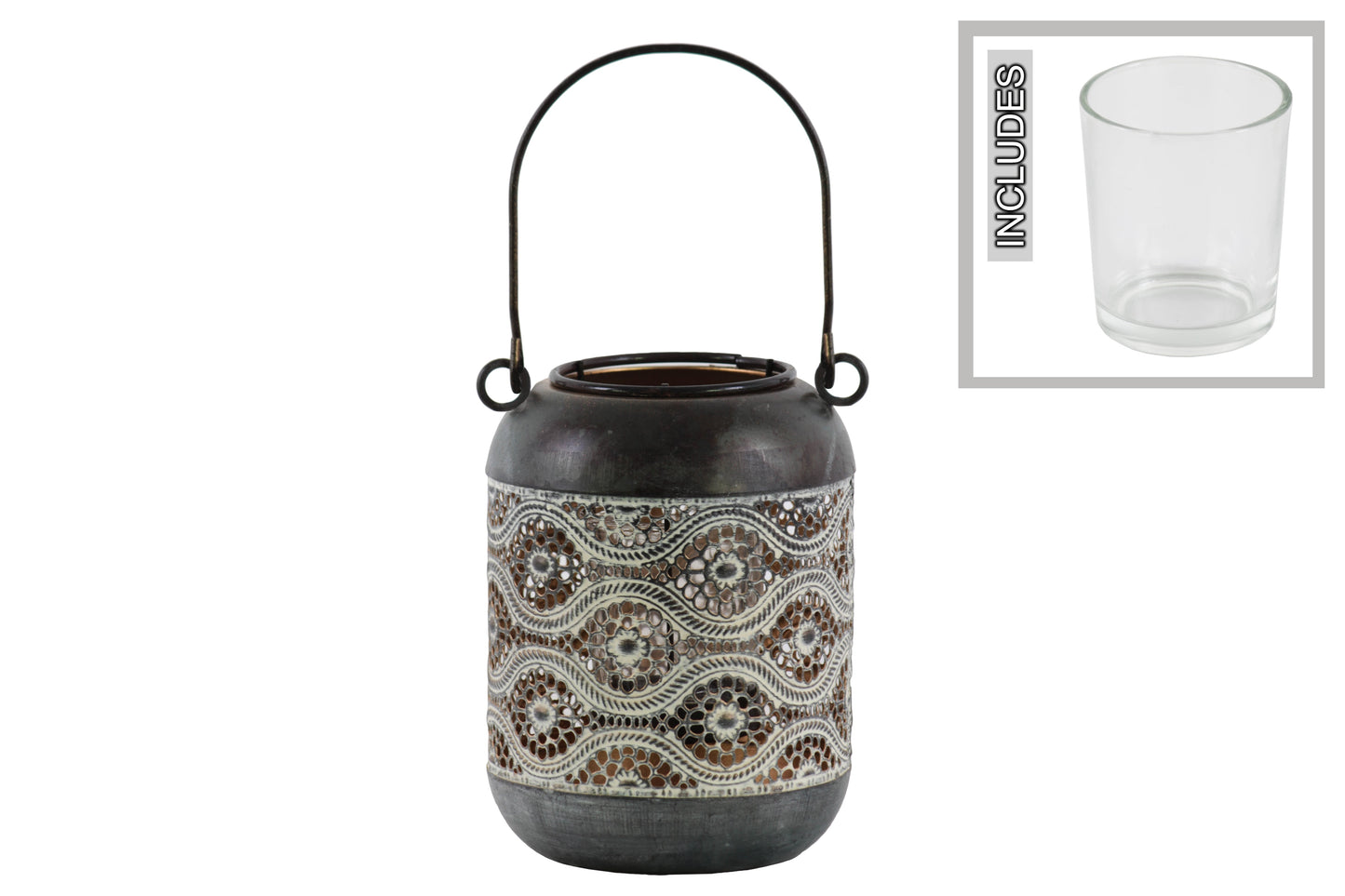 Nocten Black Pierced Metal Lanterns