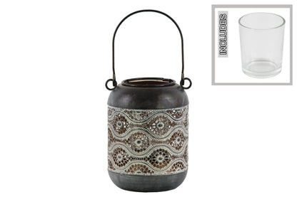 Nocten Black Pierced Metal Lanterns