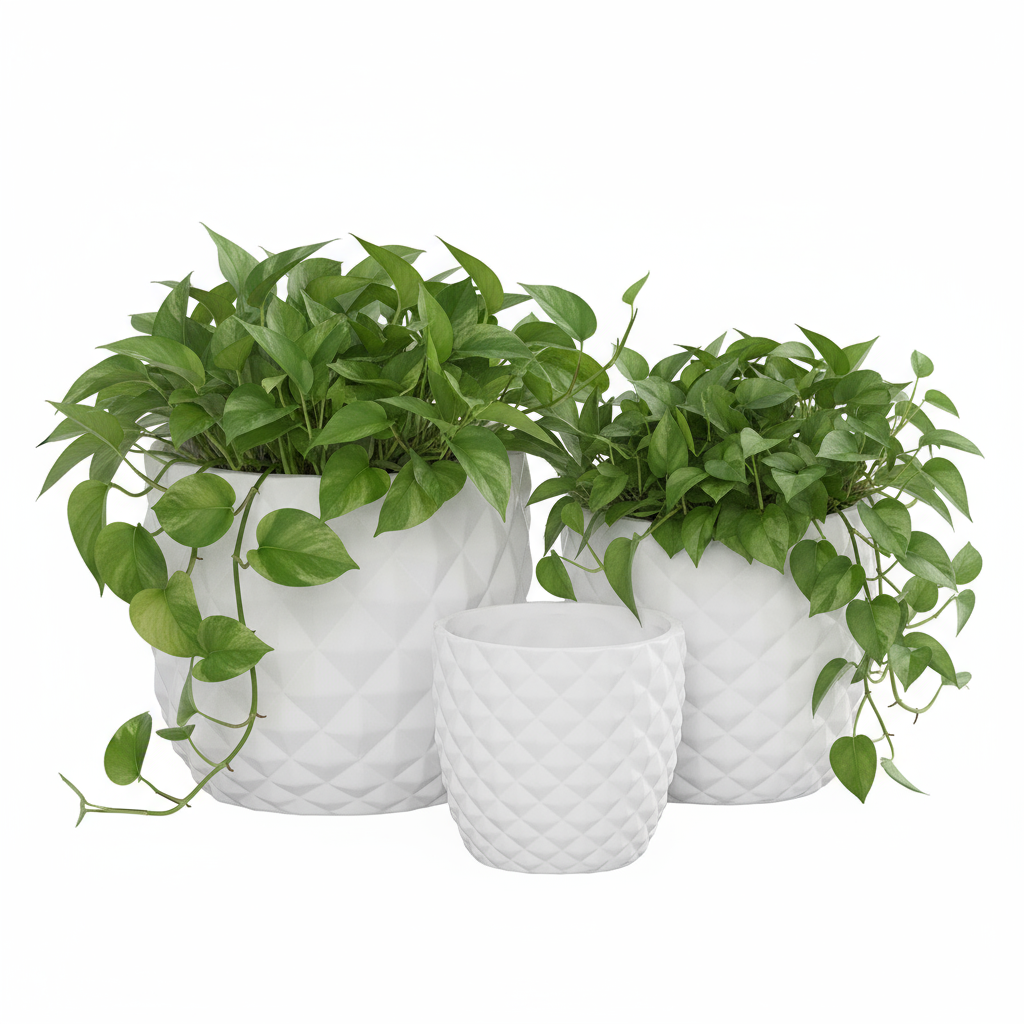 Tizze Diamond Planter Set (Set of 3)