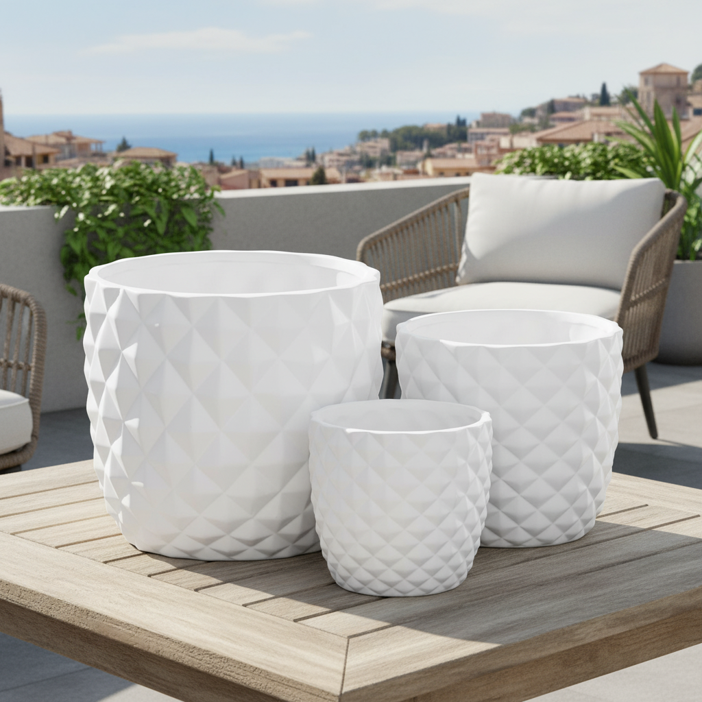 Tizze Diamond Planter Set (Set of 3)