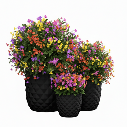 Tizze Diamond Planter Set (Set of 3)