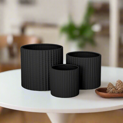 Rivaro Ceramic Pot Trio (Set of 3)