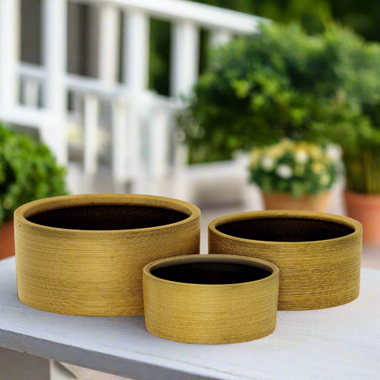 Serena Ceramic Round Pot (Set of 3)